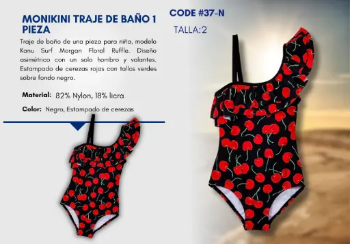[Traje de Baño Para Niña 2Y Kids Swim N-37] Traje de Baño Para Niña 2Y Kids Swim N-37