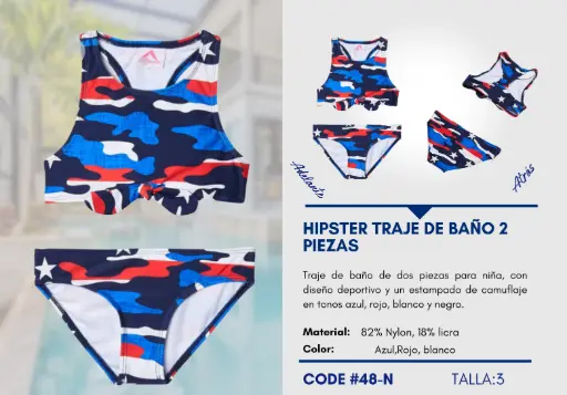 [Traje de Baño Para Niña 3Y Kids Swim N-48] Traje de Baño Para Niña 3Y Kids Swim N-48