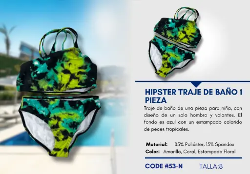 [Traje de Baño Para Niña 8Y Kids Swim N-53] Traje de Baño Para Niña 8Y Kids Swim N-53