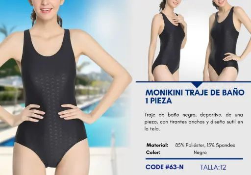 [Traje de Baño Para Niña 12Y Kids Swim N-63] Traje de Baño Para Niña 12Y Kids Swim N-63